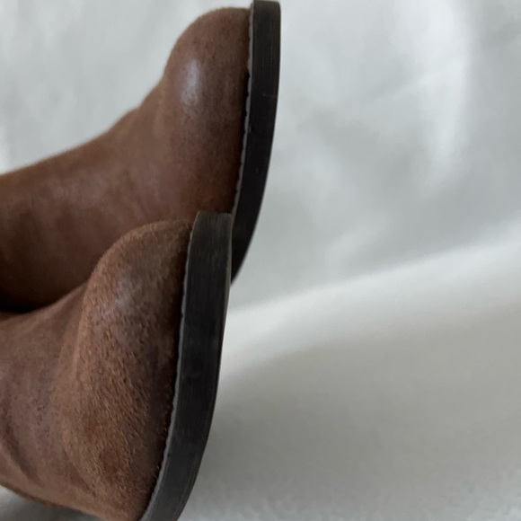 Carlos by Carlos Santana Size 8 1/2 Brown Fabric Double Zippered Ankle Booties - Picture 10 of 14